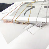 Handwritten Font Name Necklace for Women Stainless Steel Jewelry