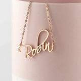 Custom Name Necklace for Women Stainless Steel Personalised Nameplate Pendant