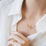 Personalised Name Necklace Stainless Steel Jewelry for Women