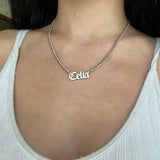 Personalised Nameplate Necklace for Women Stainless Steel Jewelry