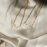 Custom Stainless Steel Name Necklace with Chain