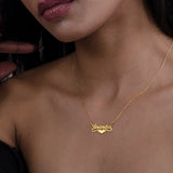Custom Name Necklace with Heart for Girls