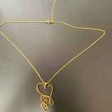 Personalized Signature Vertical Necklace Nameplate Pendant Jewelry