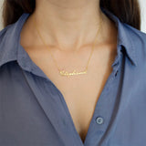 Personalized Stainless Steel Name Necklace for Couple