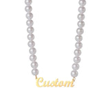 Personalized Name Pearl Necklace DIY Name Pendant