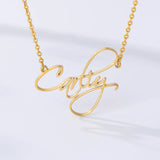 Name Pendant Necklace Cursive Arabic Crown Heart Nameplate Necklaces Choker