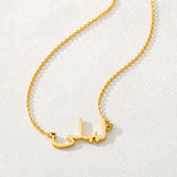 Name Pendant Necklace Cursive Arabic Crown Heart Nameplate Necklaces Choker