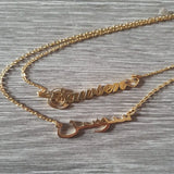 Name Pendant Necklace Cursive Arabic Crown Heart Nameplate Necklaces Choker
