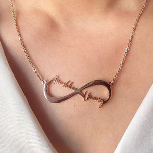 Heart Choker Name Necklace Custom Stainless Steel Couple Jewelry