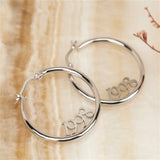 Personalized Round Earrings Women's Jewelry