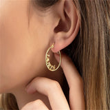 Personalized Round Earrings Women's Jewelry