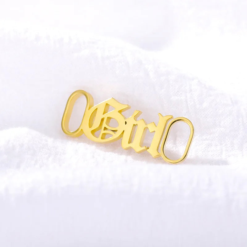 Personalized Stainless Steel Shoe Buckle Sneakers Tag