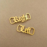 Custom Shoe Buckle Stainless Steel Nameplate Charm Label