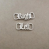 Custom Shoe Buckle Stainless Steel Nameplate Charm Label