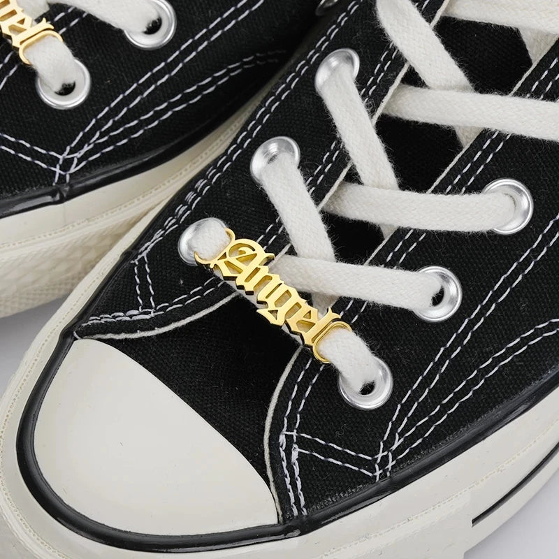Stainless Steel Shoe Buckle Sneaker Tags Shoelace Buckle