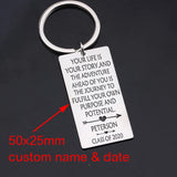 Inspirational Keychain Graduation Gift