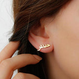 Personalized Arabic Name Earrings Stainless Steel Islamic Style Jewelry