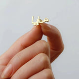 Personalized Arabic Name Earrings Stainless Steel Islamic Style Jewelry
