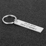 Couples Keychain Stainless Steel Romantic Lover Keyring Anniversary