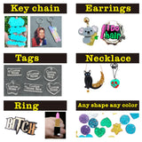 Personalized Name Bamboo Hoop Earrings for Women Custom Acrylic Laser Jewelry