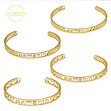 Personalized Nameplate Bracelet Rose Stainless Steel Jewelry