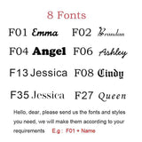 Personalized Nameplate Bracelet Rose Stainless Steel Jewelry