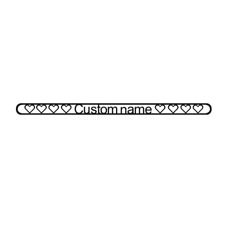 Custom Rose Heart Name Bracelet Personalized Stainless Steel Jewelry