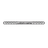 Custom Rose Heart Name Bracelet Personalized Stainless Steel Jewelry