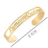 Personalized Love Letter Name Bracelet Stainless Steel Adjustable Jewelry
