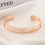 Personalized Love Letter Name Bracelet Stainless Steel Adjustable Jewelry