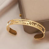 Personalized Love Letter Name Bracelet Stainless Steel Adjustable Jewelry