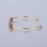 Nameplate Name Bracelet Stainless Steel Adjustable Bracelet Cuff Bangles