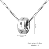 Names Pendant Necklace Stainless Steel Personalized Jewelry