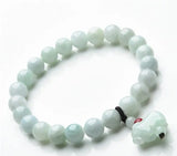 8mm Bead Pig Pixiu Bracelet Elastic Bangle Hand-Carved Woman Amulet