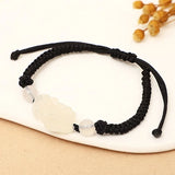 Natural Agate Jade Money Pixiu Beads Bracelet Necklace
