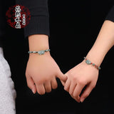 Natural Burma Emerald Pixiu Bracelet Anklet Hand Knotting Woman Amulet