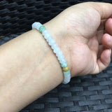 Natural Emerald Beads Bracelet Adjustable Bangle Charm