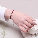 Garnet Jade Emerald Beads Elastic Bracelet Necklace Luck Amulet