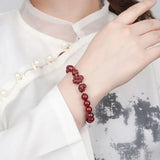 Organic Cinnabar Chinese Zodiac DIY Bracelet Charm Jewellery Gift