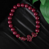 Organic Cinnabar Chinese Zodiac DIY Bracelet Charm Jewellery Gift
