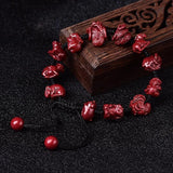 Red Cinnabar Chinese Zodiac Bracelet Beads DIY Bangle Charm Jewellery
