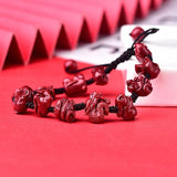 Red Cinnabar Chinese Zodiac Bracelet Beads DIY Bangle Charm Jewellery