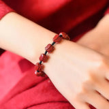 Red Cinnabar Chinese Zodiac Bracelet Beads DIY Bangle Charm Jewellery