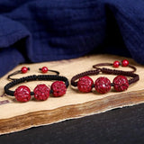 Organic Cinnabar Zodiac Tiger Bracelet Beads Charm Jewellery
