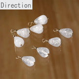 Stone Powder Crystal Drops Retro Jewelry Pendant Diy Earrings Material