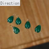 Stone Powder Crystal Drops Retro Jewelry Pendant Diy Earrings Material