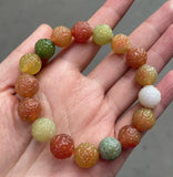 Yanyuan Agate Carving Beads Bracelet Necklace Luck Amulet