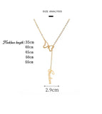 Butterfly Name Necklace 18k Plated Stainless Steel Name Plate Necklace