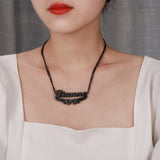 Personalized Double Layer Nameplate Necklace with Hearts, 18K Plated