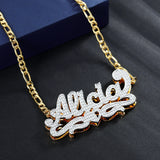 Personalized Heart Name Necklace for Women Stainless Steel Pendant Jewelry